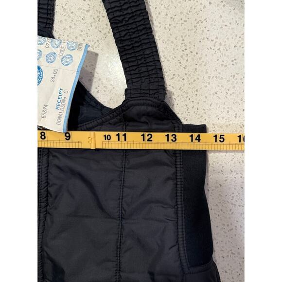 Vintage Pedigree Navy Blue Insulated Snow Bib Overalls Womens Small Ski Cold - Picture 7 of 8